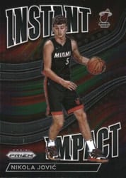 2022-23 Panini Prizm Instant Impact Nikola Jovic #7 card