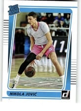 2022 Panini Chronicles Draft Picks Donruss Rated Rookies Nikola Jovic #10 card