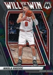 2020-21 Panini Mosaic Will to Win Nikola Vucevic #17 card
