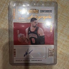 2021 Panini Contenders Contenders Autographs Nikola Vucevic #CA-NVC card