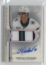 2020-21 Upper Deck Premier Acetate Rookie Autograph Patch Nikolai Knyzhov #AR-NK card