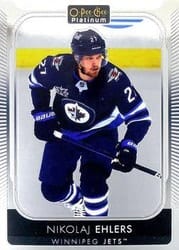 2021-22 O-Pee-Chee Platinum Base Set Nikolaj Ehlers #186 card