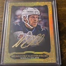 2023-24 Upper Deck Ultimate Collection Signature Masterpieces Nikolaj Ehlers #USM-NE card