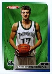 2005-06 Topps Total Base Set Nikoloz Tskitishvili #304 card