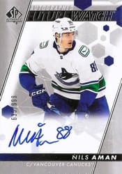 2022-23 SP Authentic Base Set Nils Aman #158 card
