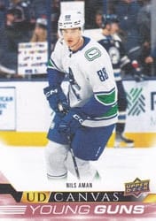 2022-23 Upper Deck UD Canvas Nils Aman #C214 card