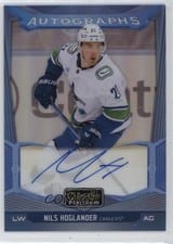 2024-25 O-Pee-Chee Platinum Blue Rainbow Autographs Nils Hoglander #BA-NH card