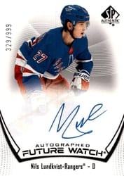 2021-22 SP Authentic Base Set Nils Lundkvist #141 card