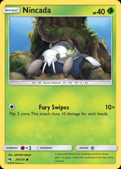 Lost Thunder Nincada #29 card