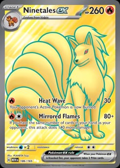 2023 151 Ninetales ex #186 card