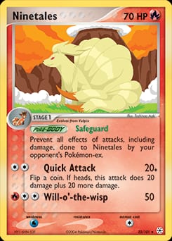 2004 Hidden Legends Ninetales #22 card