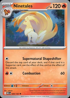 2025 Mega Evolution Ninetales #20 card