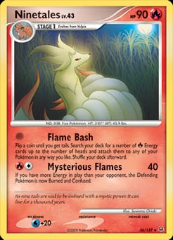 2009 Platinum Ninetales #36 card