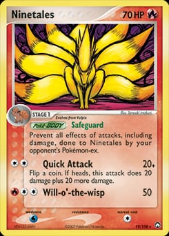 2007 Power Keepers Ninetales #19 card