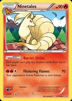 2015 Primal Clash Ninetales #21 card