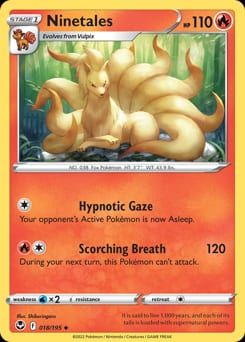 2022 Silver Tempest Ninetales #18 card