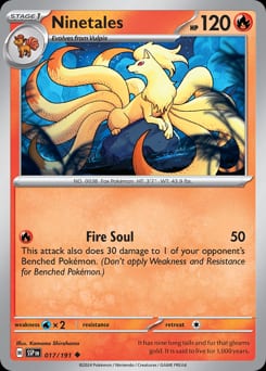 2024 Surging Sparks Ninetales #17 card