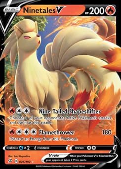 Rebel Clash Ninetales V #26 card