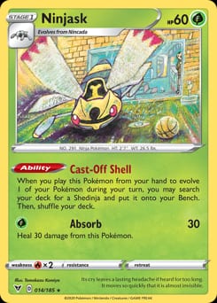 Vivid Voltage Ninjask #14 card