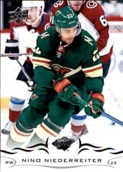 2018-19 Upper Deck Base Set Nino Niederreiter #345 card