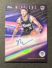 2025-26 Topps Midnight Rookie Horizon Signatures Nique Clifford #RHS-NC card