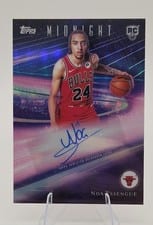 2025-26 Topps Midnight Rookie Horizon Signatures Noa Essengue #RHS-NE card