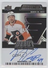2022-23 Upper Deck Credentials Debut Ticket Access Autographs Noah Cates #DTAA-NC card