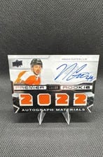 2022-23 Upper Deck Premier 2022 Premier Rookie Autograph Jersey Noah Cates #PRA-NC card
