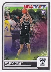 2023-24 Hoops Haunted Hoops Base Set Noah Clowney #243 card