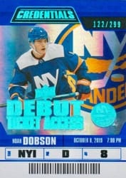 2019-20 Upper Deck Credentials Base Set Noah Dobson #141 card