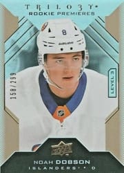 2019-20 Upper Deck Trilogy Base Set Noah Dobson #134 card