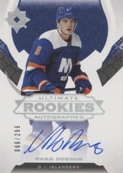 2019-20 Upper Deck Ultimate Collection Base Set Noah Dobson #186 card