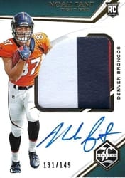 2019 Panini Limited Base Set Noah Fant #164 card