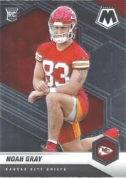 2021 Panini Mosaic Base Set Noah Gray #387 card