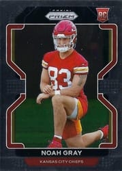 2021 Panini Prizm Base Set Noah Gray #418 card