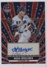 2026 Panini Stars & Stripes Prizm Signatures Prizms Noah Jarolimek #25 card