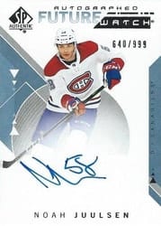 2018-19 SP Authentic Base Set Noah Juulsen #153 card
