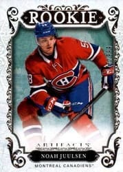 2018-19 Upper Deck Artifacts Base Set Noah Juulsen #161 card