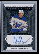 2025-26 Upper Deck Black Diamond Diamond Plate Rookie Auto Noah Ostlund #DPR-NO card