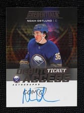2025-26 Upper Deck Credentials Debut Ticket Access Autographs Noah Ostlund #DTA-NO card
