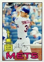 2016 Topps Heritage Base Set Noah Syndergaard #492b card