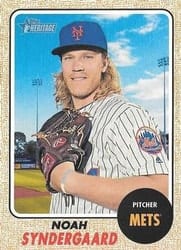2017 Topps Heritage Base Set Noah Syndergaard #470b card