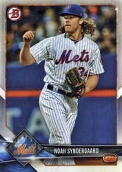 2018 Bowman Base Set Noah Syndergaard #21 card