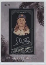 2018 Topps Allen & Ginter Framed Mini Autographs Noah Syndergaard #MA-NY card