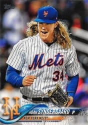 2018 Topps Base Set Noah Syndergaard #600 card