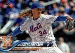 2018 Topps Base Set Noah Syndergaard #600 card