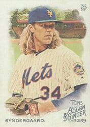 2019 Topps Allen & Ginter Base Set Noah Syndergaard #44 card