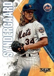2019 Topps Fire Base Set Noah Syndergaard #114 card