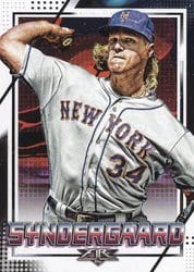 2020 Topps Fire Base Set Noah Syndergaard #145 card