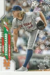 2020 Topps Holiday Base Set Noah Syndergaard #HW116 card